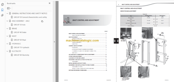 MANITOU ME320 Series 2 REPAIR MANUAL