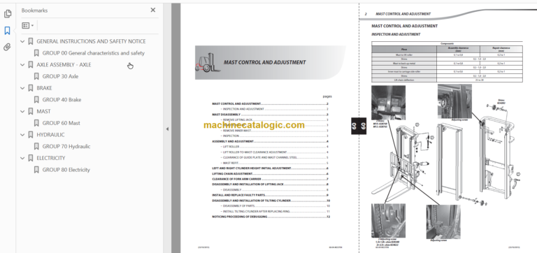 MANITOU ME320 Series 2 REPAIR MANUAL