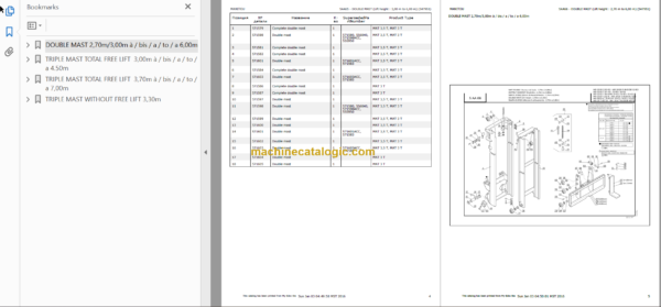 MANITOU MSI 20 25 30 35 Genuine Parts Catalogue