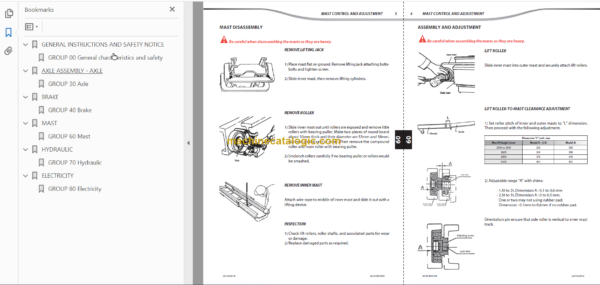 MANITOU ME320 Series 2 REPAIR MANUAL