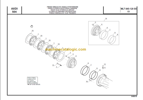 Manitou MLT 845-120 S5 E3 Parts Manual