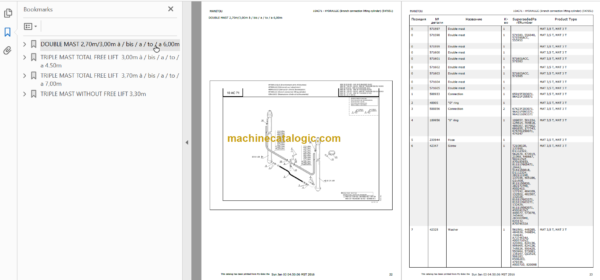 MANITOU MSI 20 25 30 35 Genuine Parts Catalogue