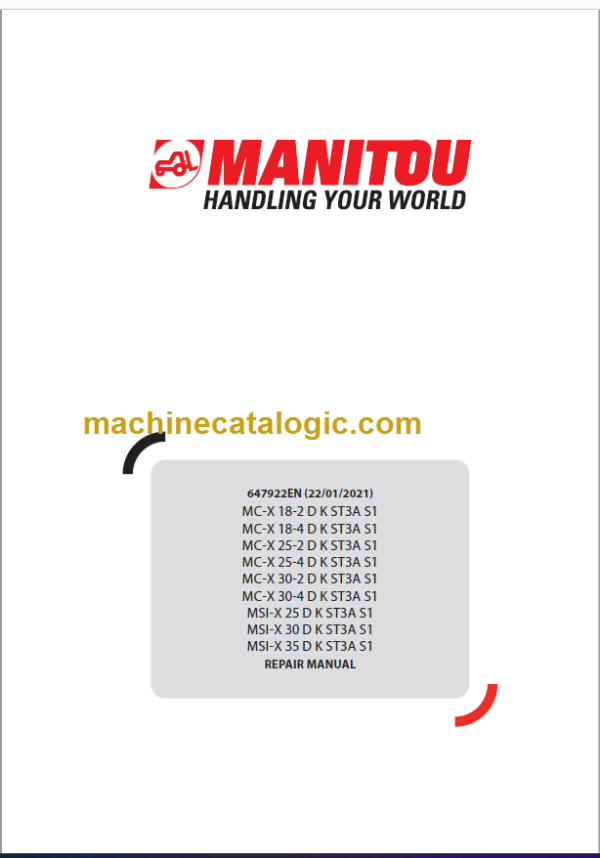 MANITOU MC-X 18-2 D K ST3A S1 REPAIR MANUAL