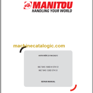 Manitou MLT 845 ST4 S1 Repair Manual