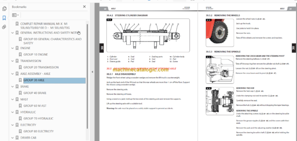 MANITOU MI 50 À100 D ST3B S1 REPAIR MANUAL