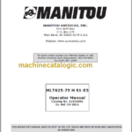 Manitou MLT 625 S1-E3 Operator Manual