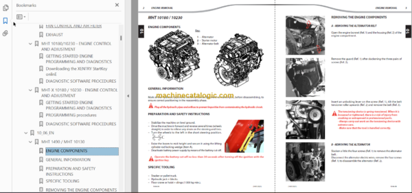 MHT- X 10180 MINING 129M ST3A S1 REPAIR MANUAL