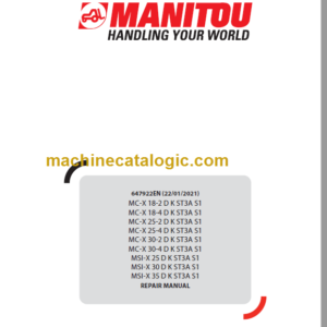 MANITOU MC-X 18-4 D K ST3A S1 REPAIR MANUAL