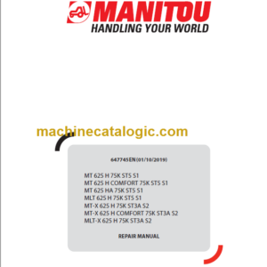 Manitou MLT 625 H 75K ST5 Repair Manual