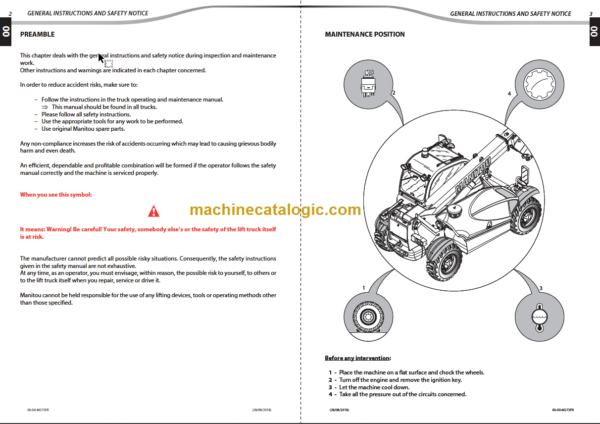 Manitou MLT 625 H 75K ST5 Repair Manual