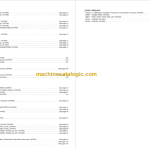 MANITOU ME 316 48V S1 PARTS CATALOGUE 2019