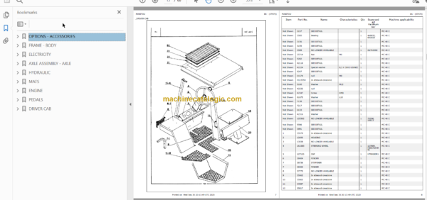 MANITOU MC 40 C Parts Catalogue