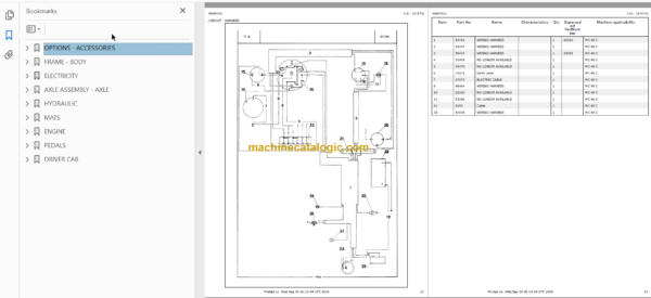 MANITOU MC 40 C Parts Catalogue