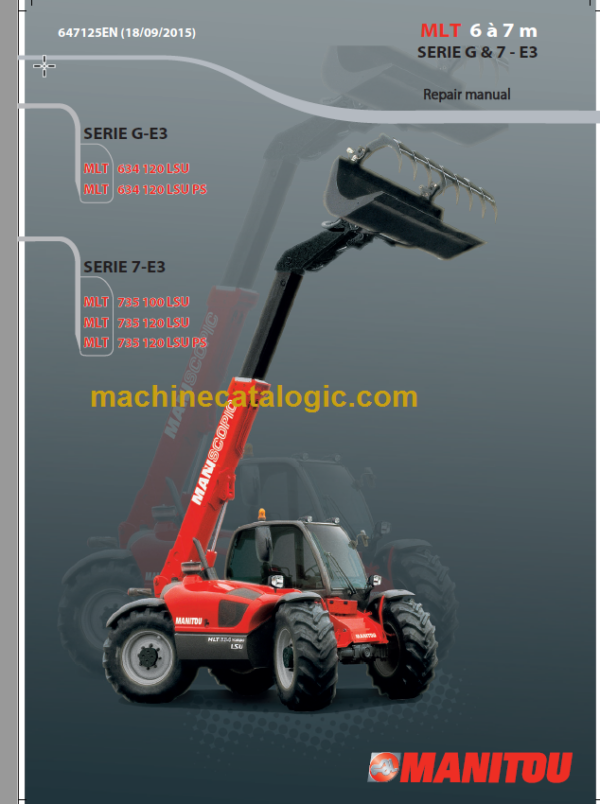 Manitou MLT 634 LSU S G E3 Repair Manual