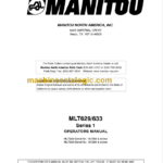 Manitou MLT 633 Series 1 Operators Manual