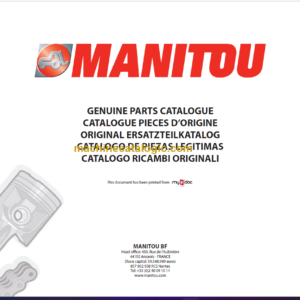 Manitou MLT 1035 L TURBO LSU S6 E3 Parts Catalogue