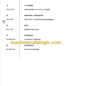 MANITOU MC 60 POWERSHIFT REPAIR MANUAL