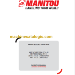 MHT 10130 129M ST4 S1 OPERATOR'S MANUAL