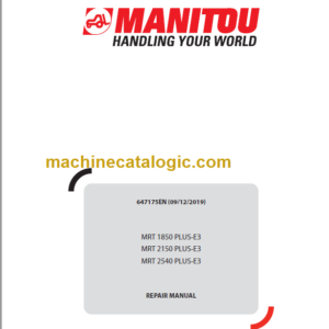 Manitou MRT 1850 PLUS-E3 REPAIR MANUAL