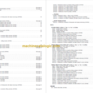 MANITOU ME 318 48V S1 PARTS CATALOGUE 2019