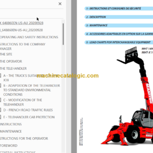 Manitou MHT 10130 129M ST4 S1 OPERATOR’S MANUAL