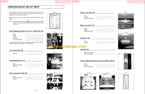 Manitou MLT 633 Series 1 Operators Manual