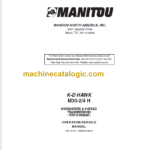 MANITOU K-D HAWK M30-24 H OPERATOR SERVICE MANUAL