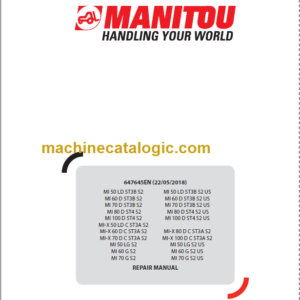 MANITOU MI-X 100 D C ST3A S2 REPAIR MANUAL