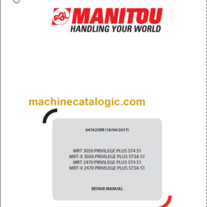 Manitou MRT-X 3050 PRIVILEGE PLUS REPAIR MANUAL