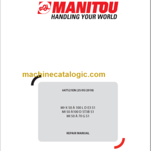 MANITOU MI-X 50 À 100 L D E3 S1 REPAIR MANUAL