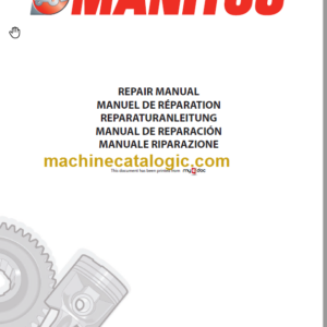 Manitou MLT 845-120 H S4-E3 Repair Manual