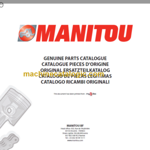 MANITOU MSI 25D PARTS CATALOGUE