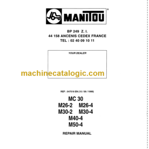 MANITOU M30-4 REPAIR MANUAL