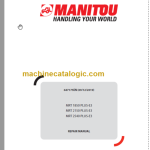 Manitou MRT 2150 PLUS-E3 REPAIR MANUAL