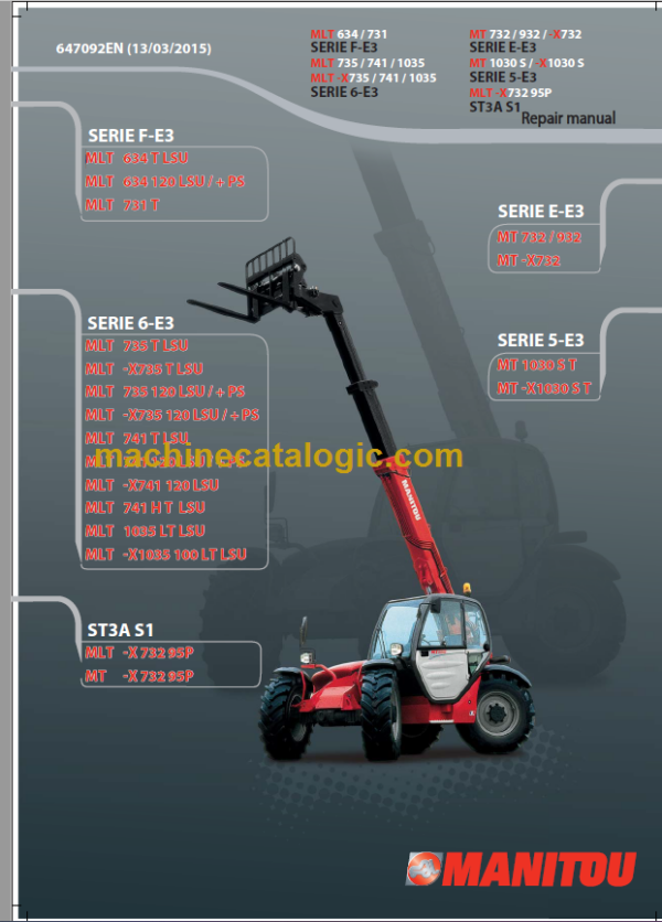 Manitou MLT-X735-741-1035 SERIE 6-E3 Repair manual