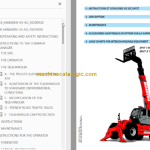 Manitou MHT-X 1490 129M ST3A S1 OPERATOR’S MANUAL