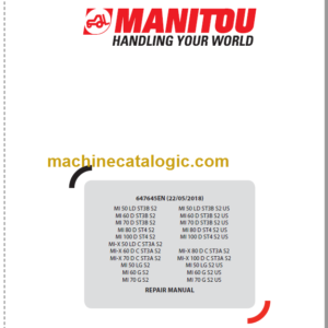 MANITOU MI 50 LD ST3B S2 REPAIR MANUAL