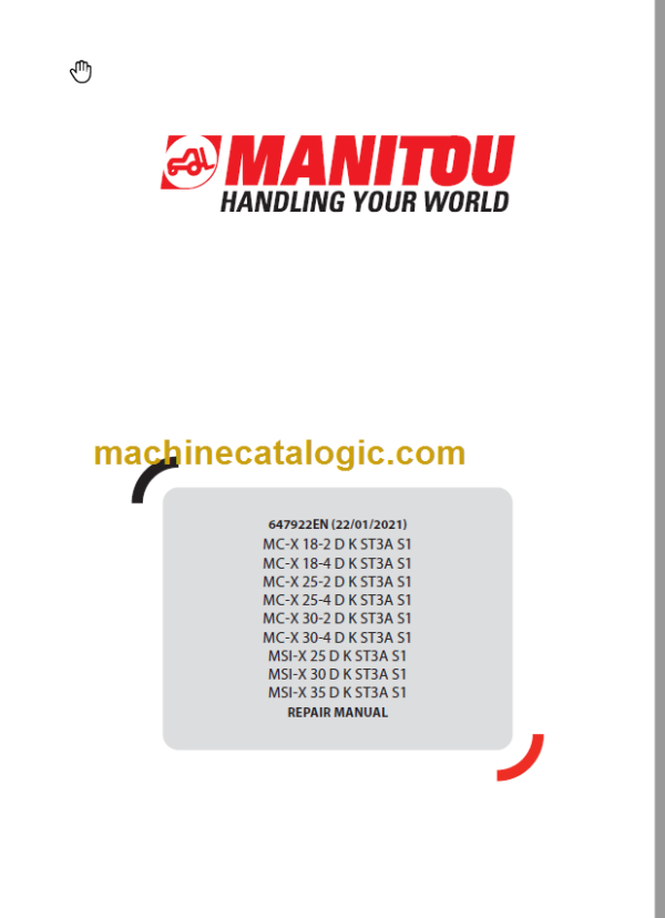 MANITOU MC-X 30-2 D K ST3A S1 REPAIR MANUAL