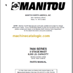 MANITOU 7600 Series Parts Manual