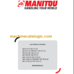 Manitou MLT-X 625 H ST3A Repair Manual