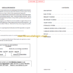 MANITOU 7600 Series Parts Manual