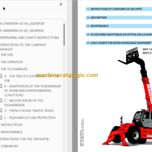 Manitou MHT-X 10130 129M ST3A S1 OPERATOR’S MANUAL