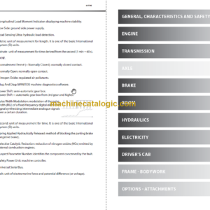 Manitou MLT-X 625 H 75K ST3A Repair Manual