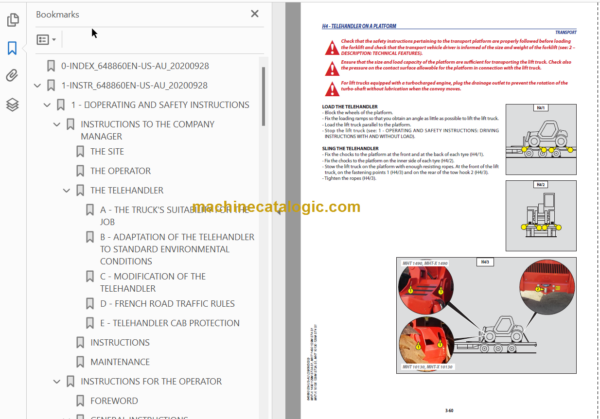 MHT-X 10130 129M ST3A S1 OPERATOR'S MANUAL