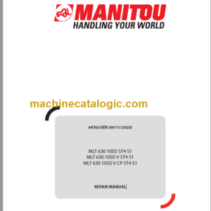 Manitou MLT 630 105D ST4 S1 Repair Manual