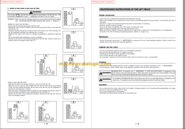 MANITOU MH25-4 Turbo S2-E2 OPERATOR'S MANUAL