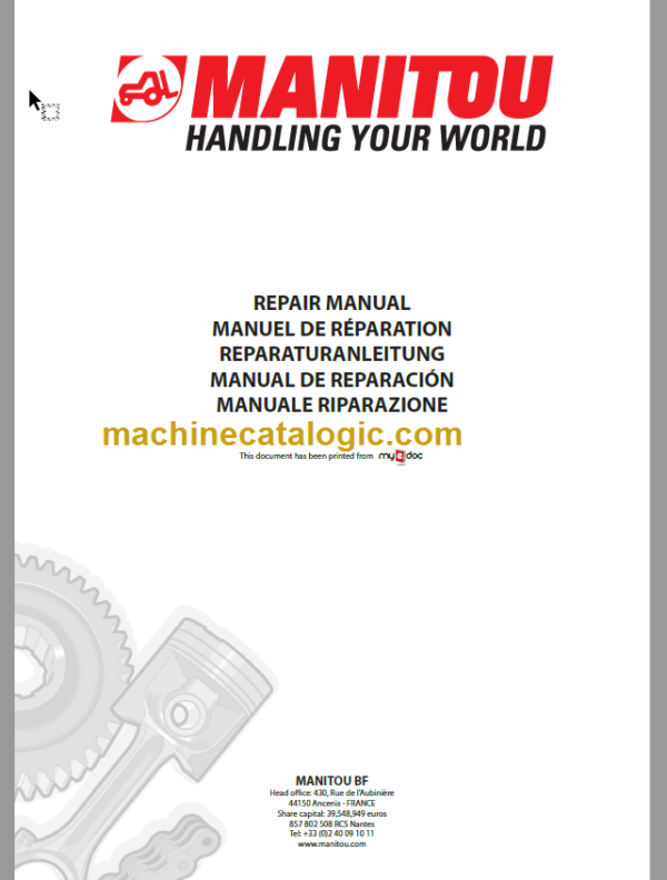 MHT 10120 Repair Manual