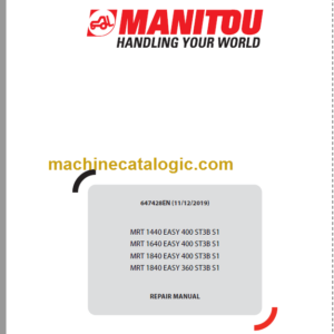 Manitou MRT 1440 EASY 400 ST3B S1 REPAIR MANUAL