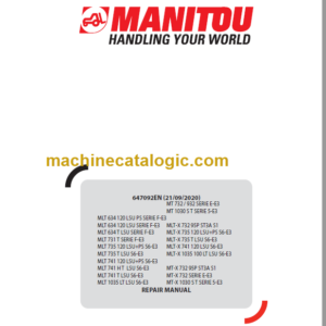 Manitou MLT 634 PS SERIE F-E3 Repair Manual