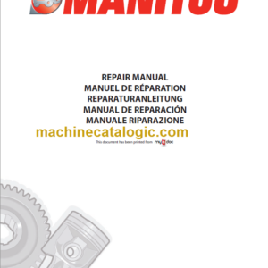 Manitou MLT 523 Series 2-3 Repair Manual